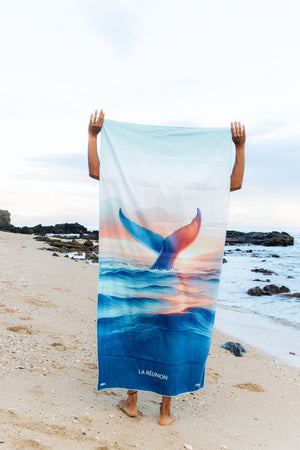 Sunset whales