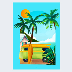 Poncho Kid Van & Surf